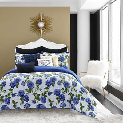 blue rose custom print brushed microfiber polyester fabric